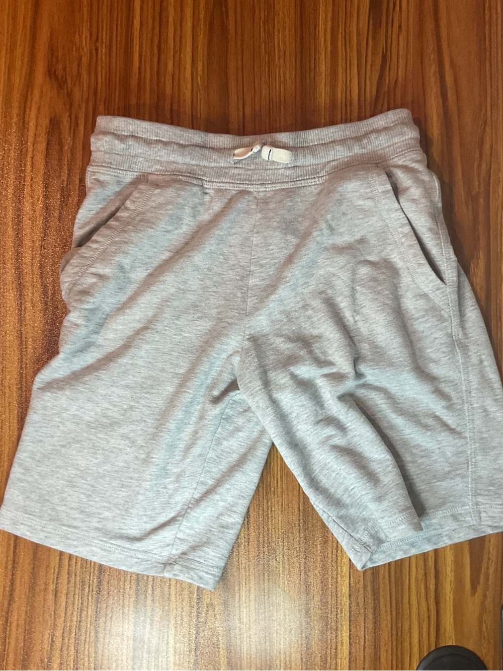 Kids' Light Heather Gray Pull-On Shorts with Drawstring
